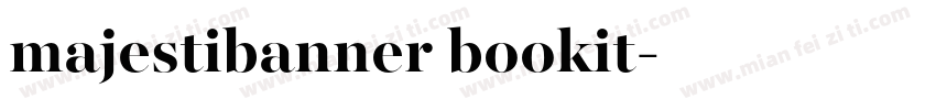 majestibanner bookit字体转换